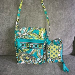 Vera Bradley cross over bag and coin purse